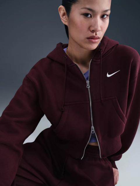 Nike Nike Women's Sportswear Phoenix Fleece Loose Full-Zip Cropped Hoodie