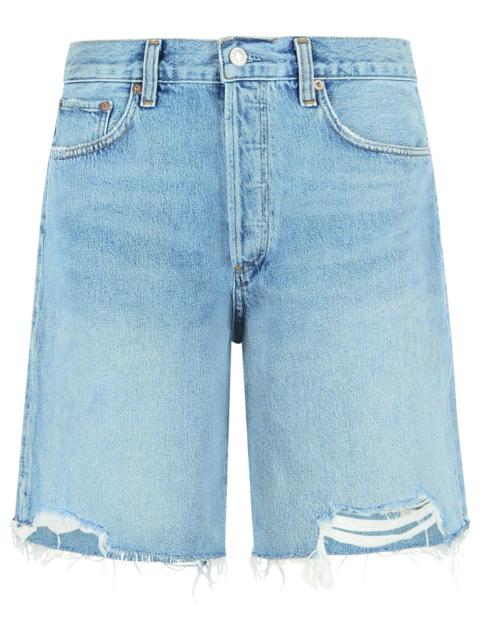 AGOLDE Agolde 'INDRA' Light Blue Cotton Shorts