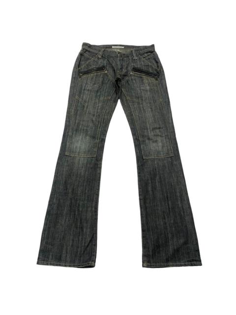 Other Designers MK Michel Klein Homme Denim Flare Double knee Jeans