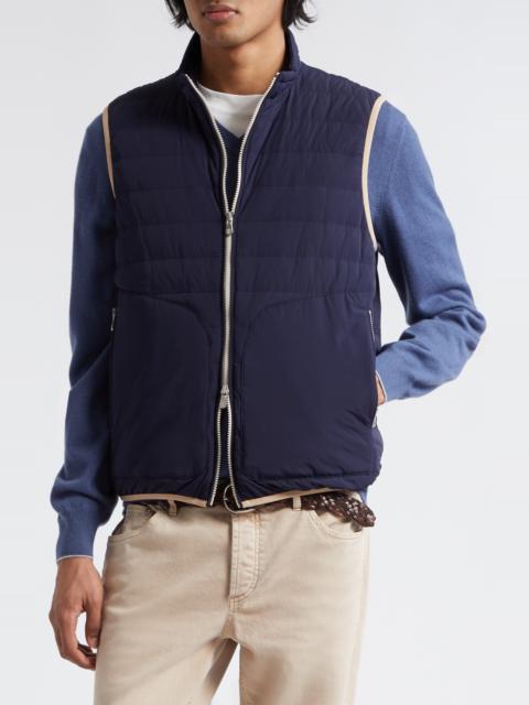 Brunello Cucinelli Quilted Water Resistant Down Vest