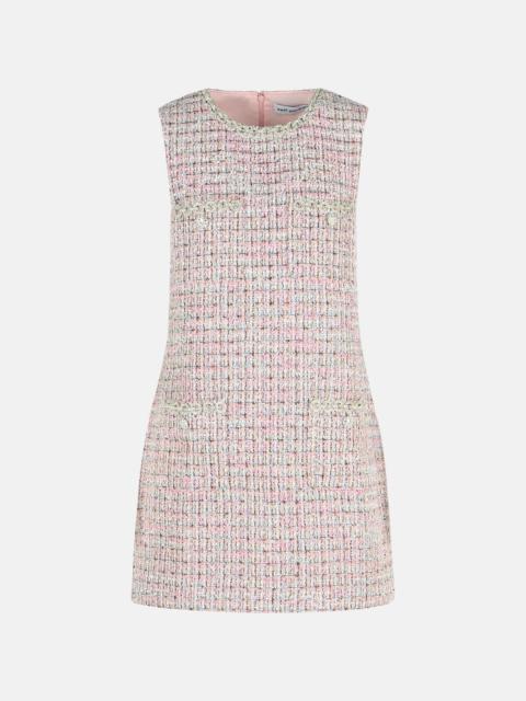 self-portrait SLEEVELESS PINK POLYESTER MINI DRESS