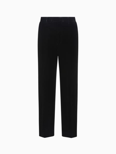 EMPORIO ARMANI ICON SMOOTH VELVET TROUSERS