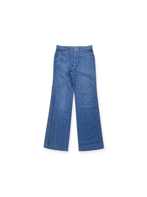 Levi's Vintage 80s Levis Action Slacks Blue Denim Pant Flared Wide