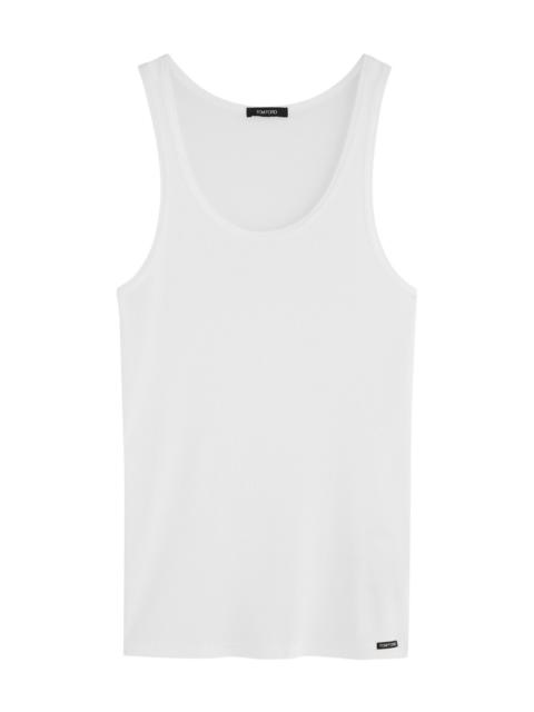 Tom Ford Ribbed Logo Jersey Tank