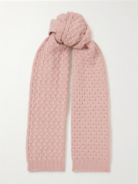 Loro Piana Valle Open-knit Cashmere Scarf