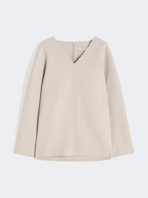 'S Max Mara Wool broadcloth blouse - BEIGE