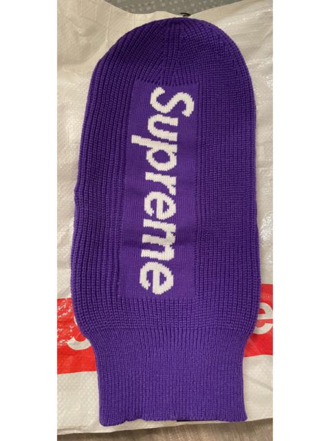 Supreme NEW SUPREME x NEW ERA purple BALACLAVA MASK head logo