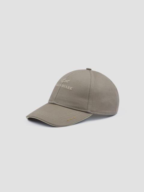 Paul & Shark COTTON BASEBALL CAP WITH LOGO EMBROIDERY