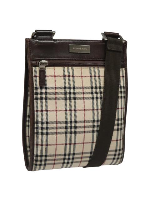 Burberry Burberry Nova Check Shoulder Bag Canvas Beige