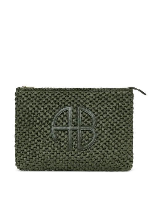 ANINE BING Anine Bing Woven Logo Pouch