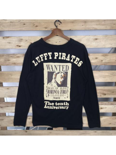 Other Designers One Piece - One Piece Animated Luffy Pirates The Tenth Anniversary Shirt