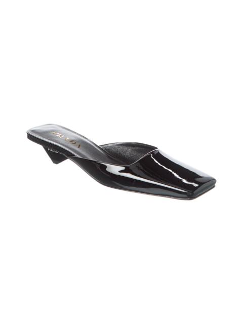 Prada Prada Logo Patent Mule