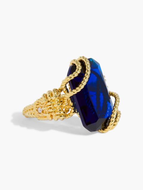 Zimmermann Gold-tone crystal ring