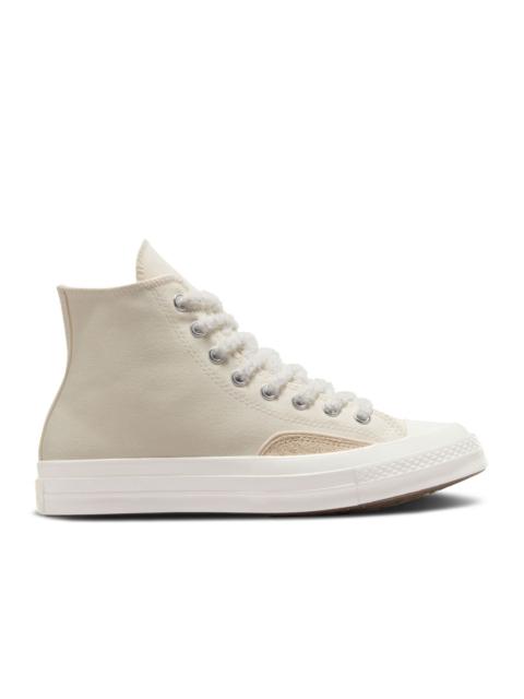 Converse CHUCK 70 LUXE HIGH 'LIGHT DUNE FUZZY LACES'