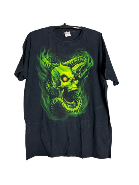 Other Designers Vintage - Vintage Skull Art Over Print OVP Men Shirt