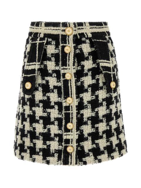 Valentino Garavani Women Embroidered Boucle Skirt