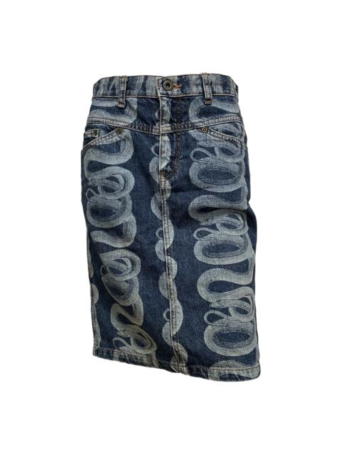 Other Designers HYSTERICS - HYSTERICS Snake Denim Skirt