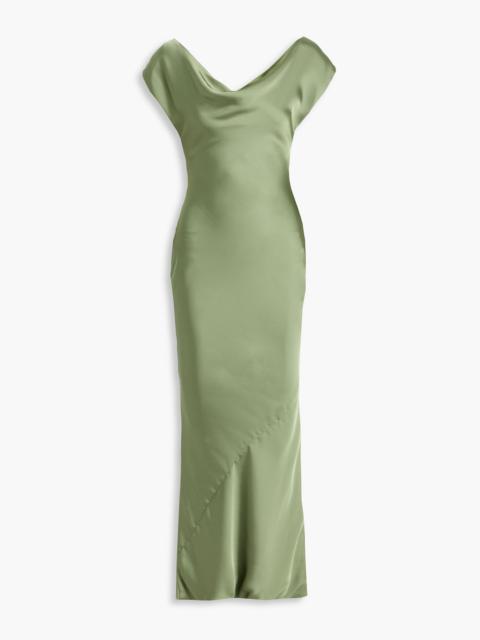 NORMA KAMALI Maria draped satin gown