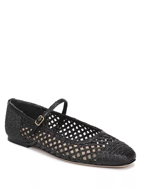 VERONICA BEARD Women's Ellie Raffia Flats