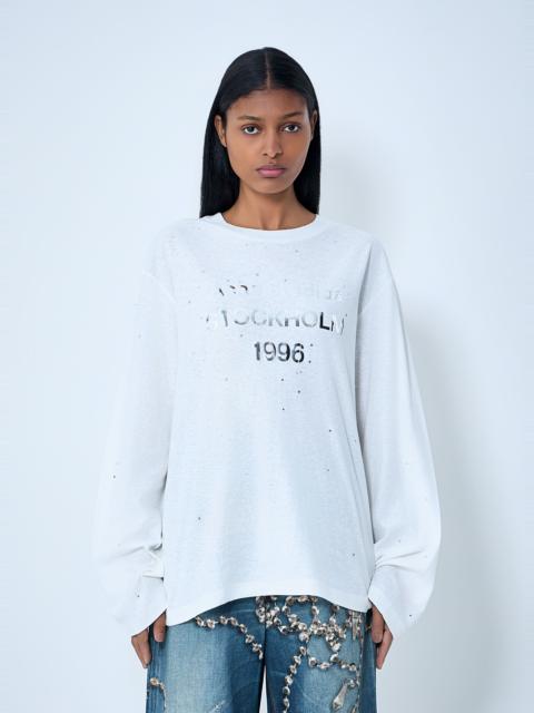 Acne Studios Logo Print Long Sleeve T-Shirt