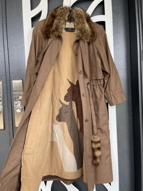 Other Designers Japanese Brand - VINTAGE MAX MARA FAUX FUR COLLAR OVER JACKET
