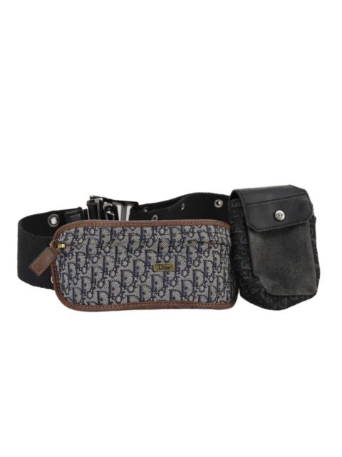 DIOR Trotter Canvas Waist Bag Navy Silver