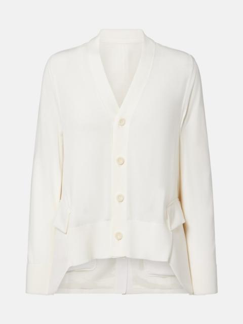 sacai Cotton cardigan