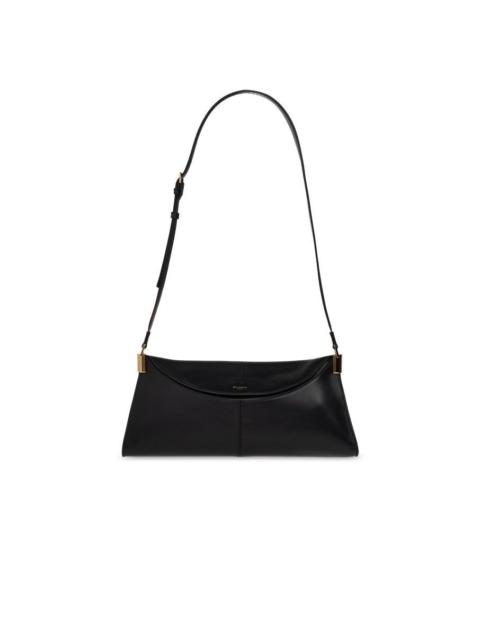 Balmain BALMAIN 64-83 Medium Black Leather Shoulder Bag New & Authen