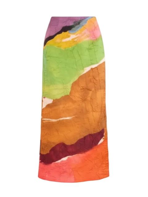 ULLA JOHNSON Inez Skirt in Nature Abhors a Vacuum