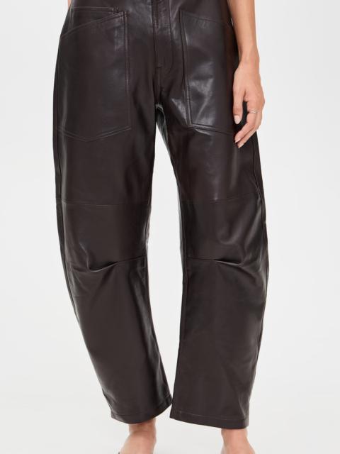 NILI LOTAN Shon Leather Pants