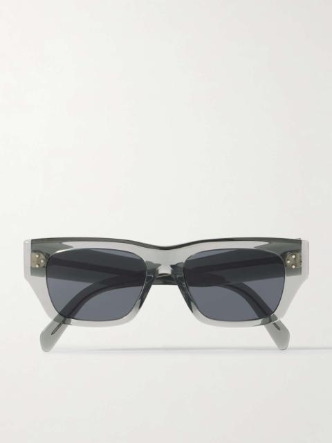 Square-frame acetate sunglasses Gray