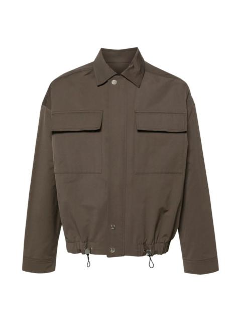 Nanushka DRAWSTRING TWILL SHIRT JACKET