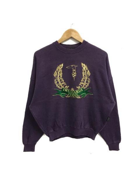 Other Designers Vintage - VINTAGE TRUSSARDI JEANS BIG LOGO EMBROIDERED SWEATSHIRT