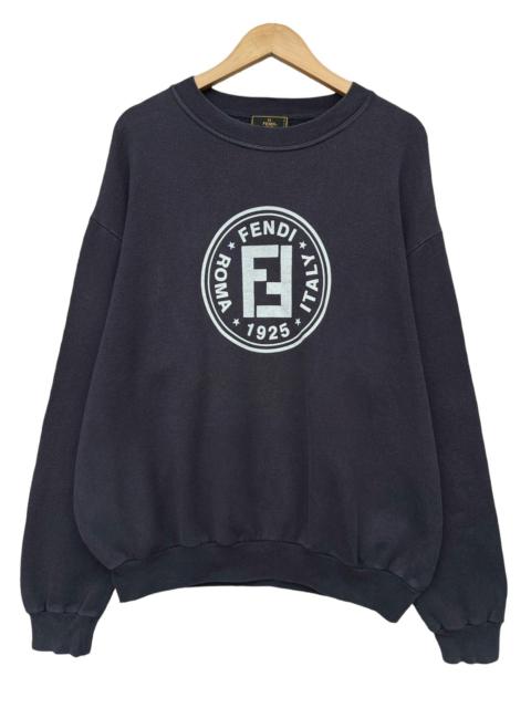 FENDI Vintage 90s Fendi Roma Italy Spell Out Baggy Sweatshirt XL