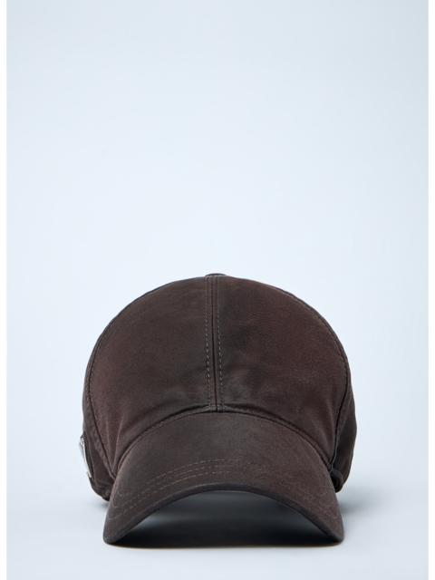 Prada Prada Men Logo Plaque Baseball Cap