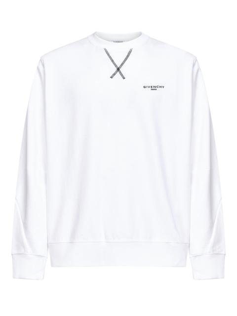 Givenchy White brushed cotton Couture Seam sweatshirt