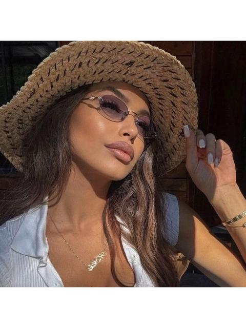 Miu Miu NEW MIU MIU SUNGLASSES MUA54S 5AK04O OVAL GOLD WOMEN SUNGLAS