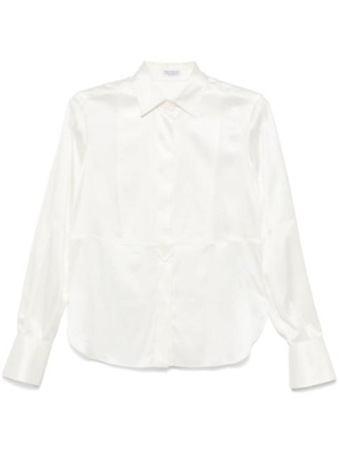 Brunello Cucinelli Brunello Cucinelli Women Satin Silk Shirt