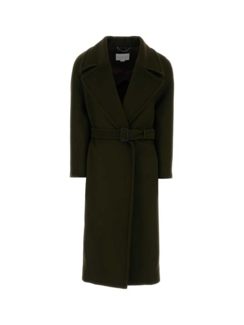 Stella McCartney Stella Mccartney Women Bottle Green Wool Coat