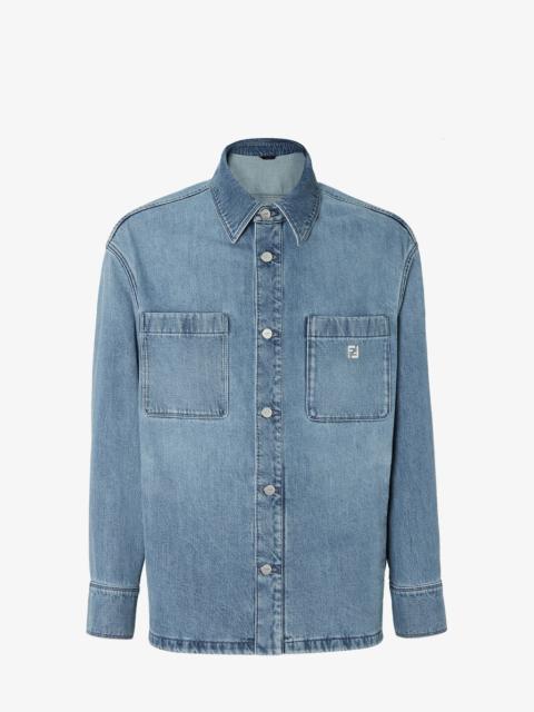FENDI Shirt Light blue denim shirt