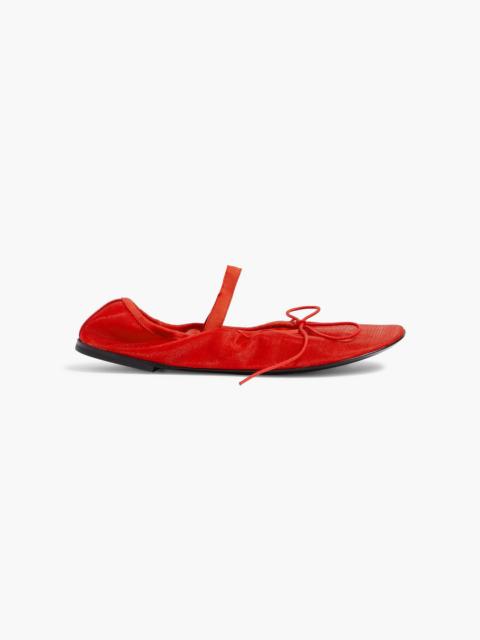 Proenza Schouler Glove bow-detailed mesh Mary Jane flats