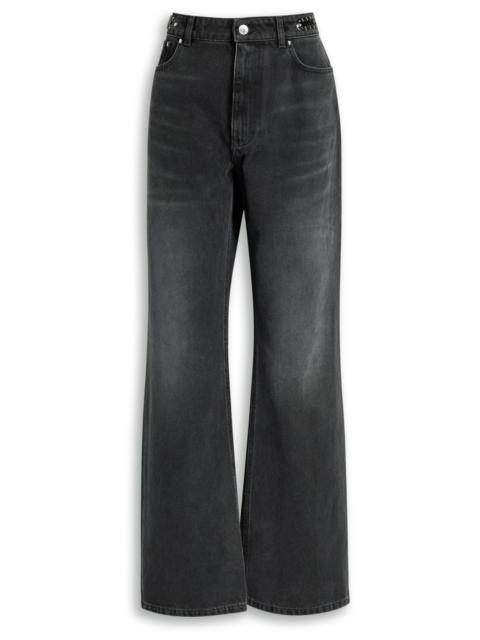 rabanne Rabanne Chain-embellished Straight-leg Jeans