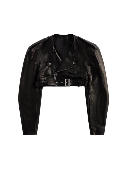 Rick Owens Micro Biker Jacket 'Black'