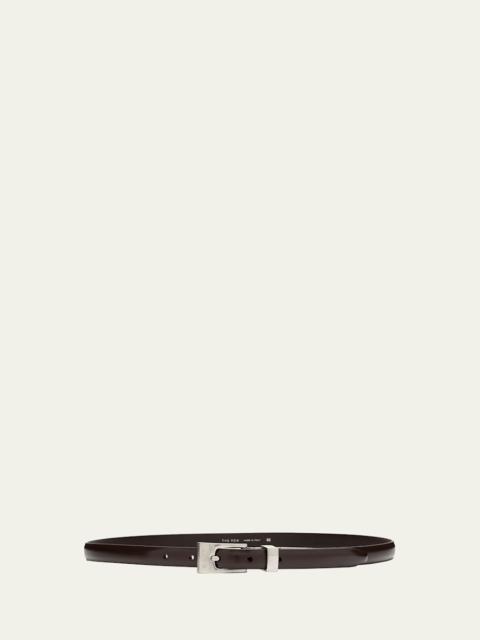 The Row Downtown Slim Leather Belt