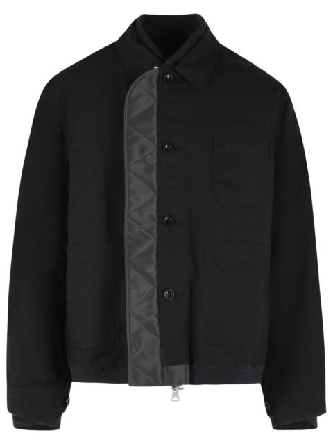 sacai Sacai Reversible Polyamide Jacket Black/Green Men