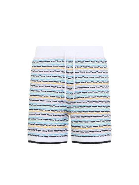 CASABLANCA Casablanca White Shorts - Bermuda Shorts Men