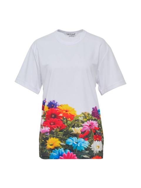 Comme des Garçons Comme des Garçons Polyster Jersey A Pattern Long Sleeve Tee