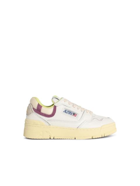 AUTRY Autry 'CLC Low' White Leather Blend Sneakers