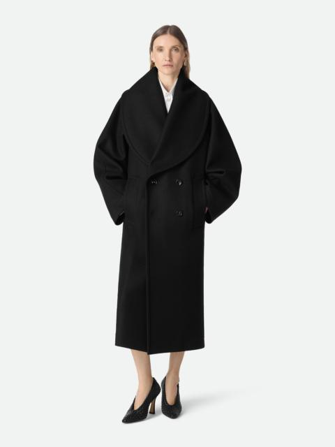 Bottega Veneta Stretch Wool Long Coat