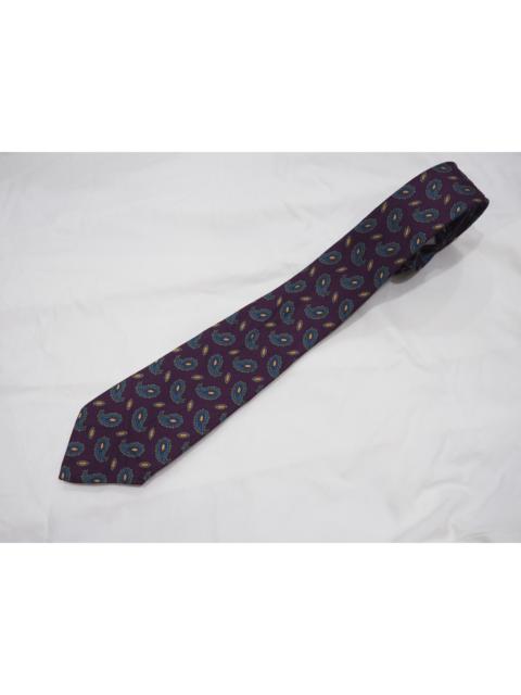 Balmain Vintage Pierre Paisley Silk Tie Made in UK